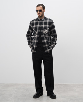 Ann Demeulemeester Черные штаны Jesper из шерсти 2402MTR10FA515
