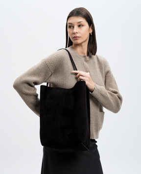 The Row Чорна замшева сумка Park Tote W1273L25