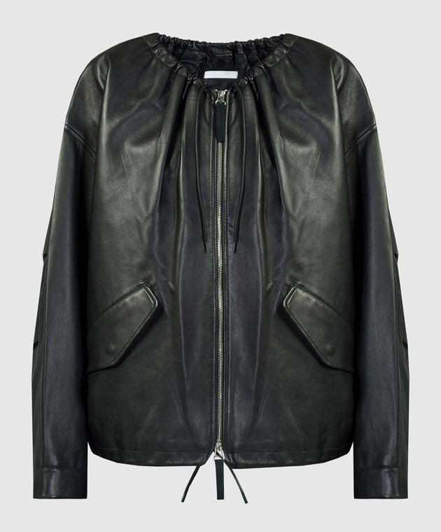 Helmut Lang - Черная кожаная куртка O01HW114 купить в Symbol