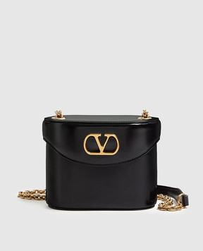 Valentino Черная кожаная сумка бакет-бег Vain 7W2B0R95GCB