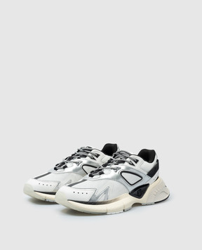 AMIRI Комбинированные кроссовки RUNNER с фактурной монограммой AMFOSR1040