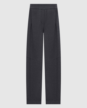 Brunello Cucinelli Серые меланжевые штаны MH827HP599