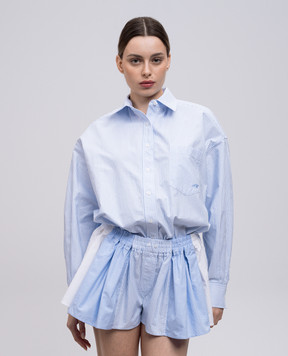 Alexander Wang Голубой комбинезон в полоску 1WC2256741