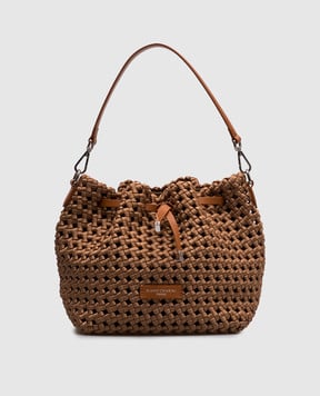 Gianni Chiarini Коричнева плетена сумка FIORE BS11566WVNG