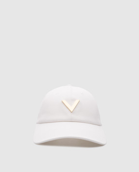 Valentino Біла кепка з металевим логотипом V 4W2HDA25GFQ