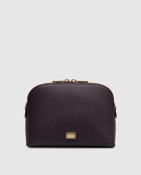 Dolce&Gabbana Фіолетова шкіряна сумка з логотипом BI3353A5070