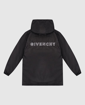 Givenchy Детская черная куртка с логотипом H30368612