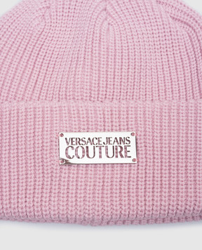 Versace Jeans Couture Розовая шапка с логотипом 77HAZK50ZG291