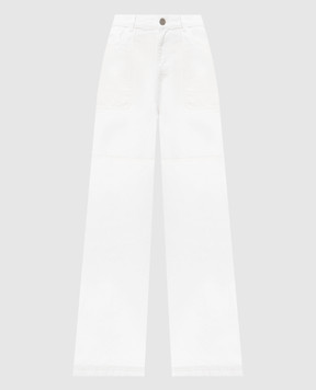 Twinset Білі джинси з патчем логотипа 251TP2592