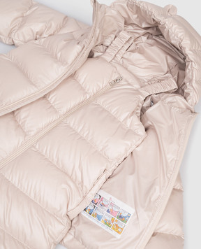 Moncler ENFANT Детский бежевый пуховой комплект Deidre из куртки и комбинезона K29511F00001597YX