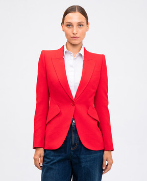 Alexander McQueen Красный жакет 585442QEAAA