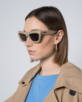 Bottega Veneta Коричневые солнцезащитные очки 779417V2Q30
