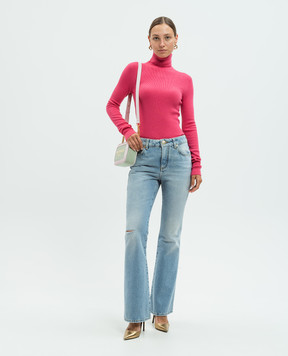 Balmain Розовый гольф из шерсти с логотипом DF1KH035KE93