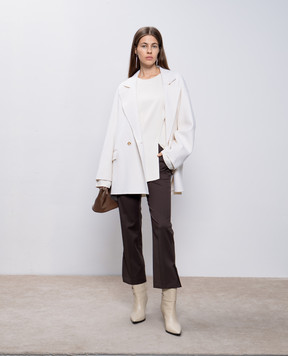 Lou Lou Studio Белая блуза RENAT с шерстью RENAT