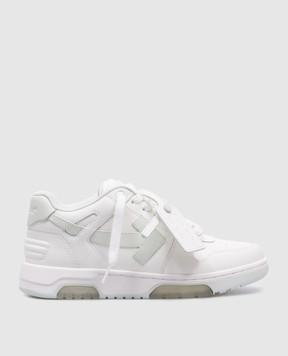 Off-White Белые кожаные кроссовки Out Of Office с логотипом OWIA259F24LEA002