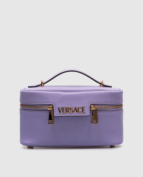 Versace Фіолетова шкіряна сумка Tag Vanity 10183001A13171