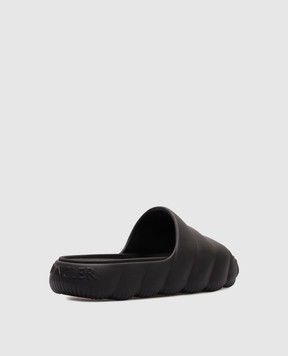 Moncler Черные слайдеры Lilo с логотипом K109A4C00040M2559