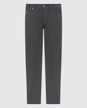 Brunello Cucinelli Серые брюки из шерсти ME226I1780