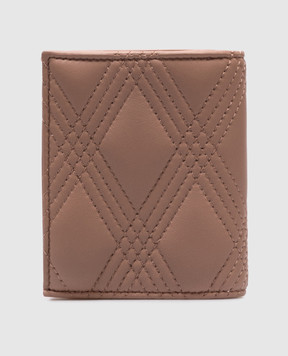 Valentino Рожеве шкіряне портмоне QUILTIE з логотипом 7W2P0AS0MIC
