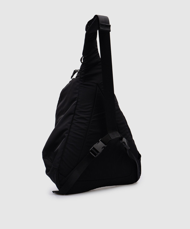 Stone Island Черная сумка-слинг Zaino с вышивкой логотипа 8115918M5 изображение 3