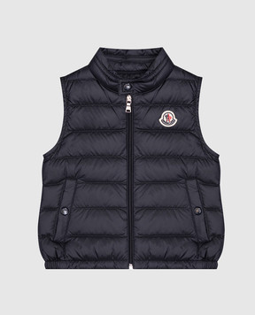 Moncler ENFANT Детский синий пуховый жилет Amaury K19511A00019597YF