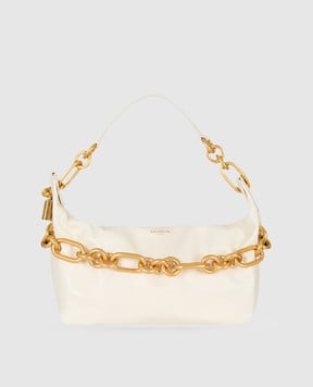 Balmain Чорна шкіряна глянцева сумка Sync FN1BS002LBFO