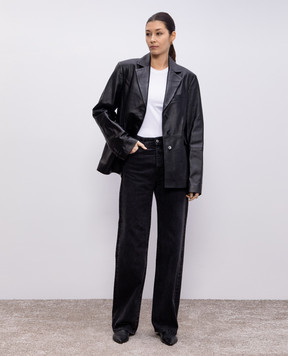Lou Lou Studio Черная кожаная куртка ALDO ALDO