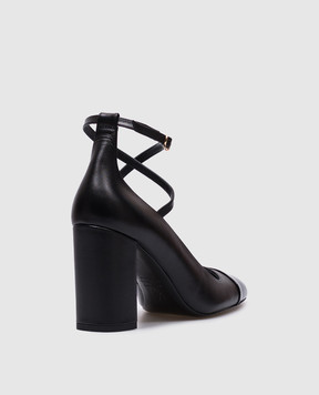 Stuart Weitzman Черные кожаные туфли Eden SK085