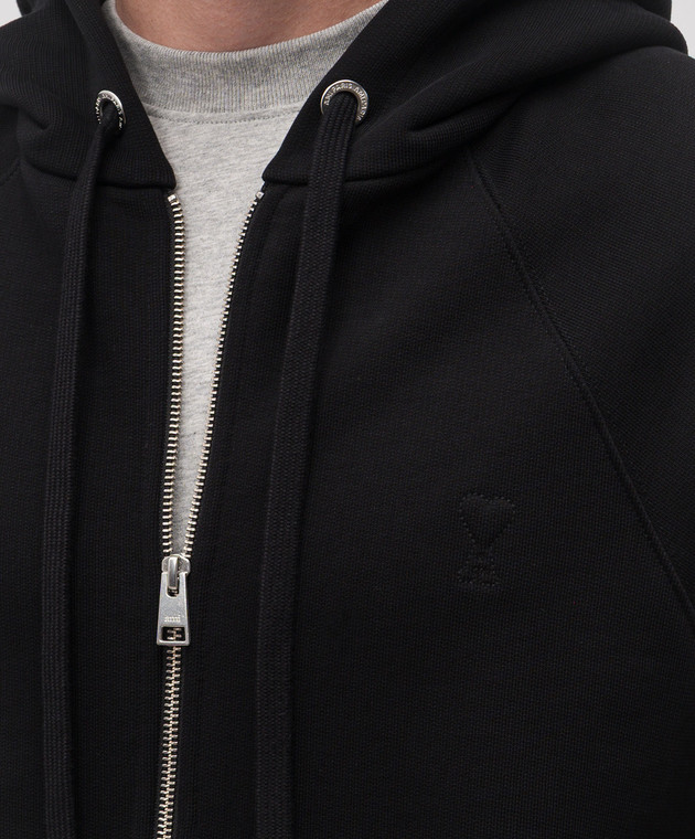 Ami Paris Чорна спортивна куртка USW759747 зображення 5