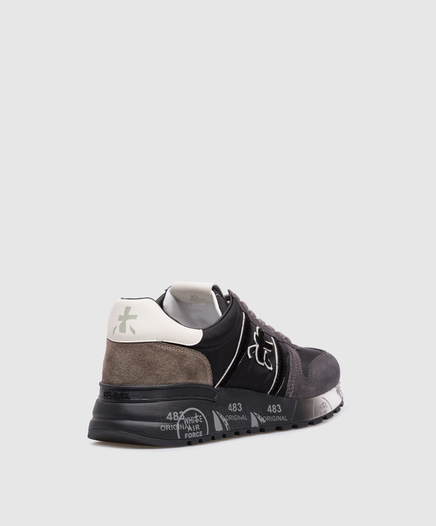 Premiata Черные комбинированные кроссовки Lander LANDER изображение 3