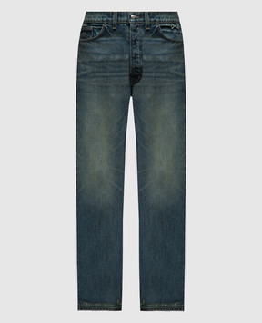 Rhude Синие джинсы с винтажным эффектом с логотипом RHPS24PA08012305
