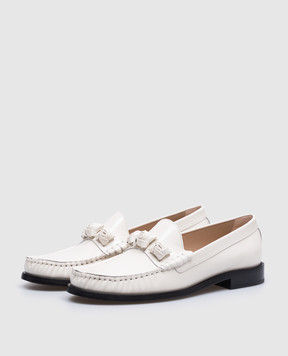 Stuart Weitzman Білі шкіряні лофери ROSIE SK173