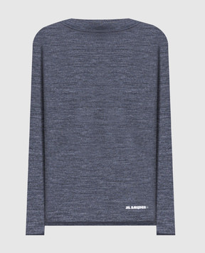 Jil Sander Серый меланжевый джемпер с шерстью с логотипом J40GC0022J70021