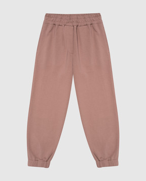 Brunello Cucinelli Детские бежевые джогеры BN05NE625B