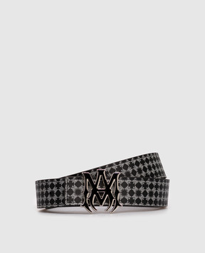 AMIRI Черный кожаный ремень MA QUAD AMACBL1028
