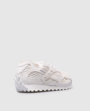Bottega Veneta Белые комбинированные кроссовки Orbit с логотипом 755915V2X40