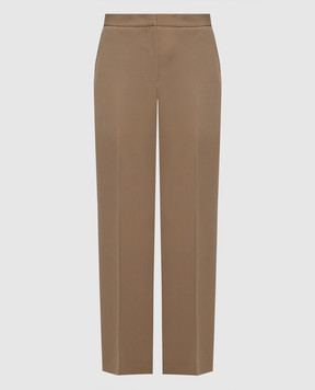 Jil Sander Бежевые брюки из шерсти J02KA0284J40002