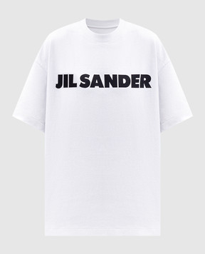 Jil Sander Сіра футболка з принтом логотипа J53GC0009J45148