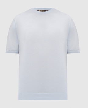 Loro Piana Голубая футболка Ice Wish FAO9909