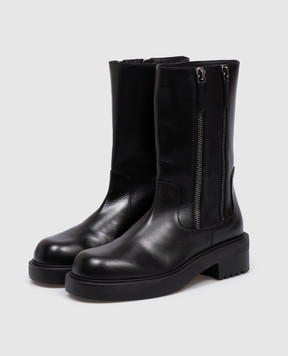Giuseppe Zanotti Черные кожаные ботинки Foustine I470012