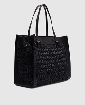 Gianni Chiarini Черная плетеная сумка-тоут MARCELLA BS11710COMMTSCY