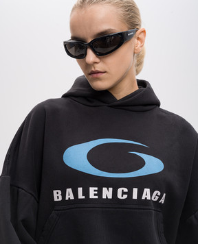 Balenciaga Черные очки SWIFT OVAL 658745T0007