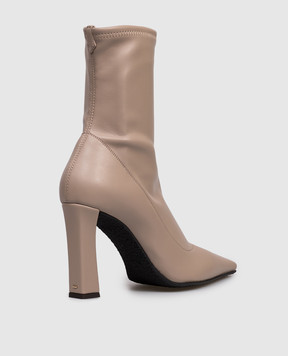 Giuseppe Zanotti Бежеві ботильйони Barbaro stretch I570001