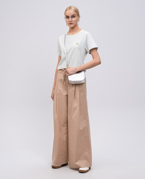 Twinset Зелена футболка з емблемою з кристалами 251TT2040