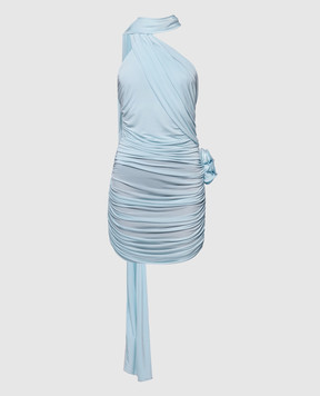 Magda Butrym Блакитна сукня міні з драпіруванням DRESS13195424