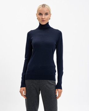 John Smedley Синий гольф CATKIN из шерсти мериноса CATKIN