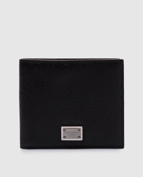 Dolce&Gabbana Чорне шкіряне портмоне з логотипом BP1321AG219