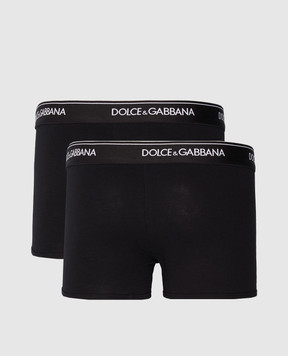 Dolce&Gabbana Набір чорних трусів-боксерів з логотипом M9C07JONN95