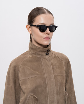 Brunello Cucinelli Чорні сонцезахисні окуляри Pigalle MOCGEMMS05