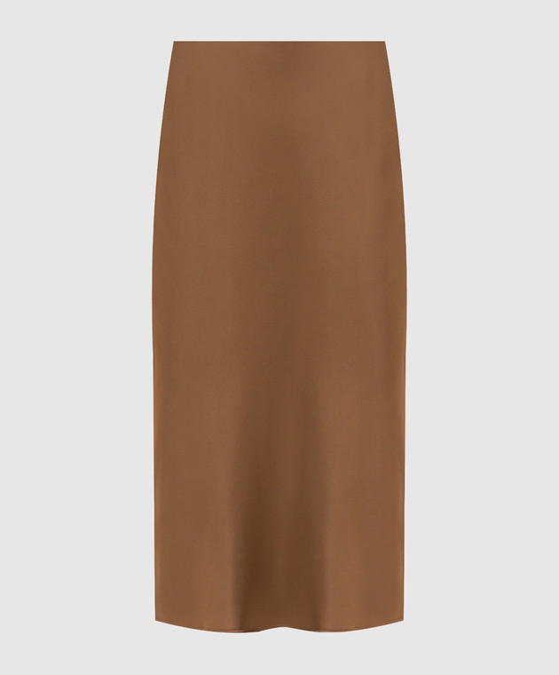 Herno Коричневая юбка миди с логотипом GN000052D12506